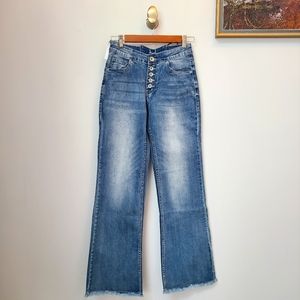 Tuff Wide Leg Jeans with Lace-Up Back